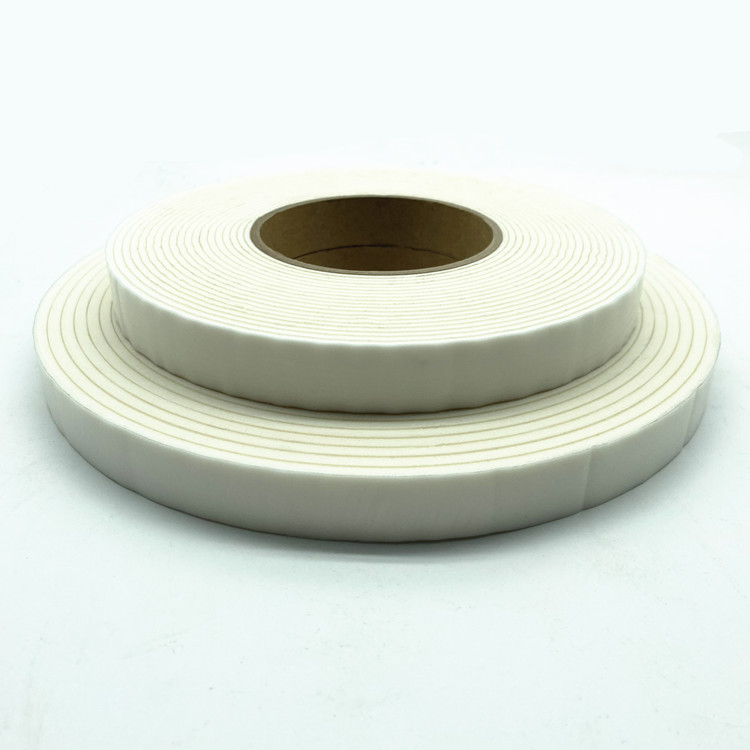 White Closed Cell Car Body Cushioning PVC Foam Tape with Transparent Film